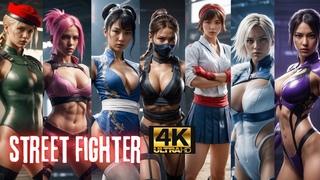 🔥Street Fighter girls #cosplay 🔥 (#AI #HD)