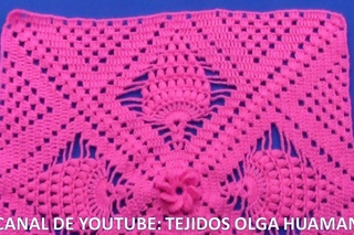 Cuadro # 19 tejido a ganchillo para colchas y cojines paso a paso