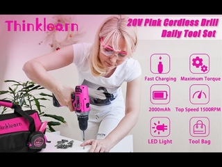 ThinkLearn Tool Kit with 20V Cordless Drill