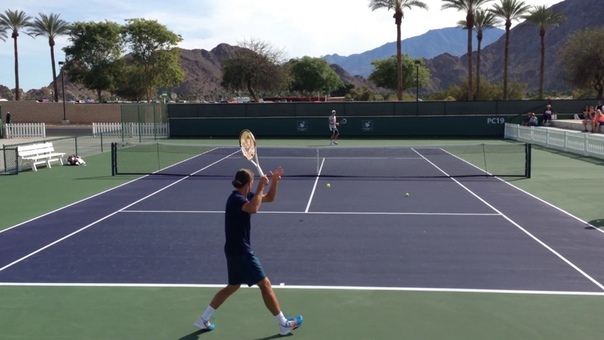 Alexandr Dolgopolov 2014 Indian Wells Practice BNP Paribas