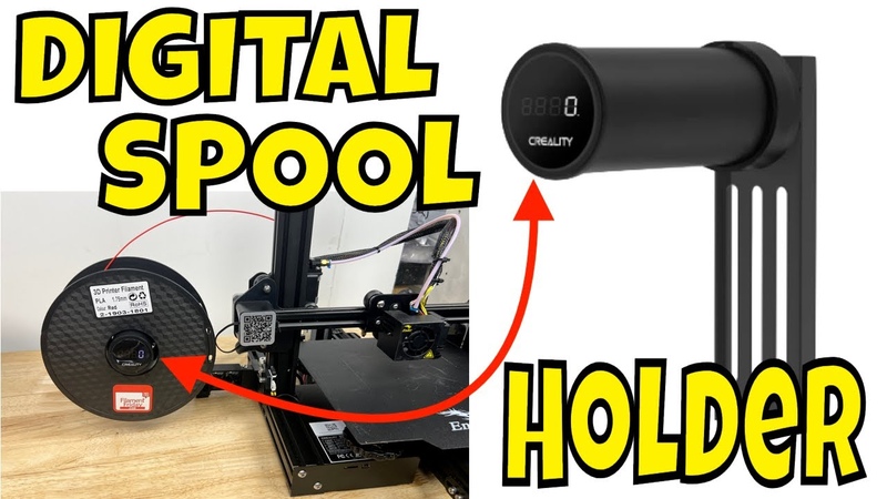 Digital Spool Holder that Weighs your