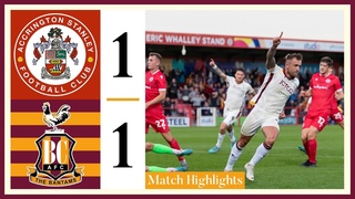 MATCH HIGHLIGHTS: Accrington Stanley v Bradford City (Carabao Cup Round One)
