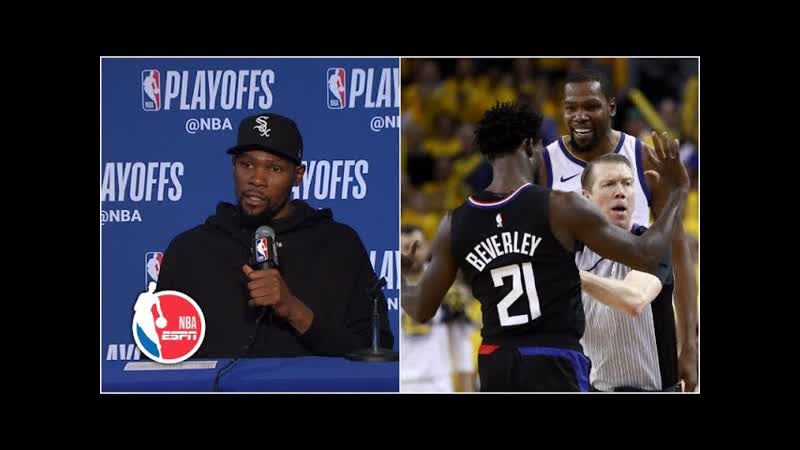 Kevin Durant had fun playing against Patrick Beverley, NBA
