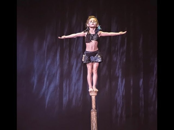 Indian Pole act Liliya Turkeieva Mallakhamb 6 years Лилия Туркеева Индийский шест