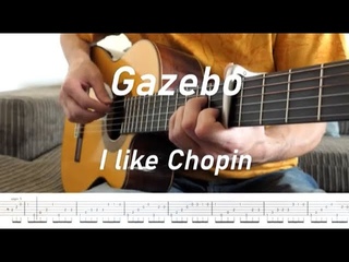 Gazebo - I Like Chopin (fingerstyle guitar cover with Tabs)