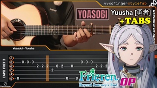 YOASOBI Yuusha- Acoustic (Fingerstyle Guitar Cover) TAB Tutorial | Sousou no Frieren OP