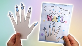 Paper Diy      No Music ASMR / Sanrio Cinnamoroll Nail Blind Bag ASMR