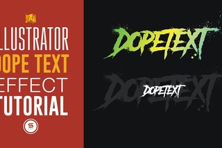DOPE ILLUSTRATOR TEXT EFFECTS - Illustrator Tutorial