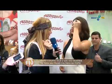 TV Fama: Isis Valverde fica esperta para não pagar