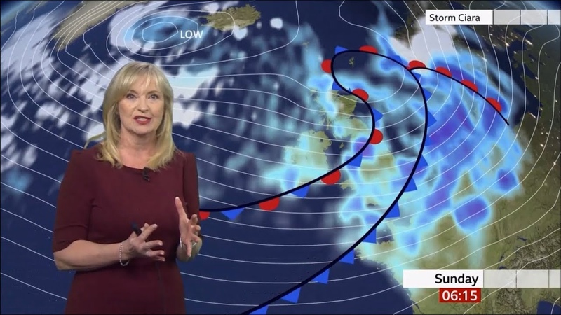 Weather Events 2020 Storm Ciara ( clicker broken) ( UK, Eire) BBC News 6th February