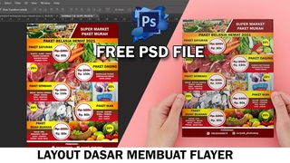 cara membuat layout flyer | brosur promosi