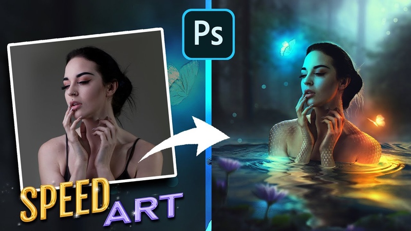 Mermaid Photoshop Manipulation, Speed ART,