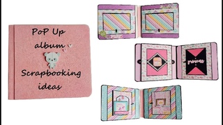 SCRAPBOOKPhoto album for girl/Scrapbooking style/DIY pop up album: How to make one yourself!