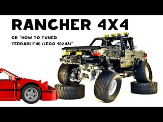 Lego Technic RANCHER 4x4 (or “how to modify the set LEGO 10248 Ferrari F40?“)