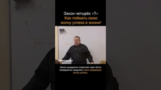 Закон четырёх «Т». Как поймать свою волну успеха в жизни! (Вячеслав Губанов)