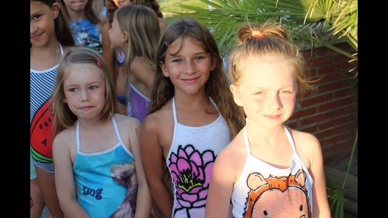 Just pretty Kids Swimwear Apparel of Penelope Designs in Fashion show in Forte dei Marmi