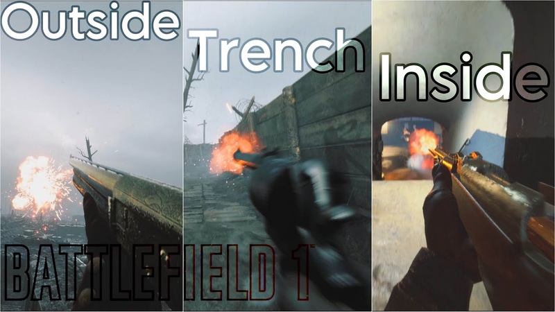 Comparing Battlefield 1 Gunshot Sounds, Outside vs Trench vs