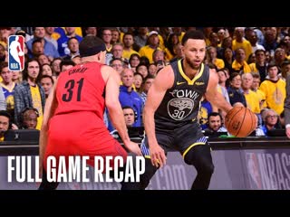 TRAIL BLAZERS vs WARRIORS | Stephen & Seth Curry Shine in Epic Match-up | Game 2