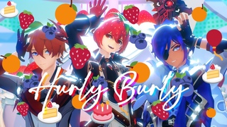 MMD Genshin Impact Hurly Burly Happy Birthday Diluc ft. Kaeya & Tartaglia