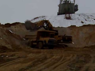 Kraz 256. Краз 256Б1 в Ольшанском карьере