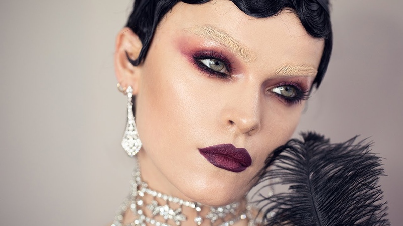 Cat Burglar editorial make up glossy eyes + bleached