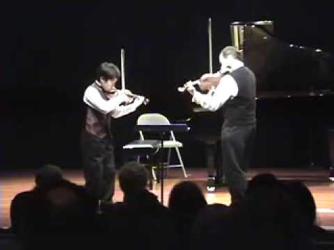 Mozart Tabletop Duet for 2 violins with Andrew Lu and Leonid Sushansky, History