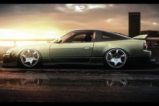 Speed Art Nissan Silvia S-13 180 SX Need For Speed 2015 by Sergey Volkov
