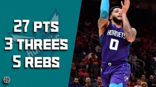 Miles Bridges 27 pts 3 threes 5 rebs vs Hawks 24/25 season