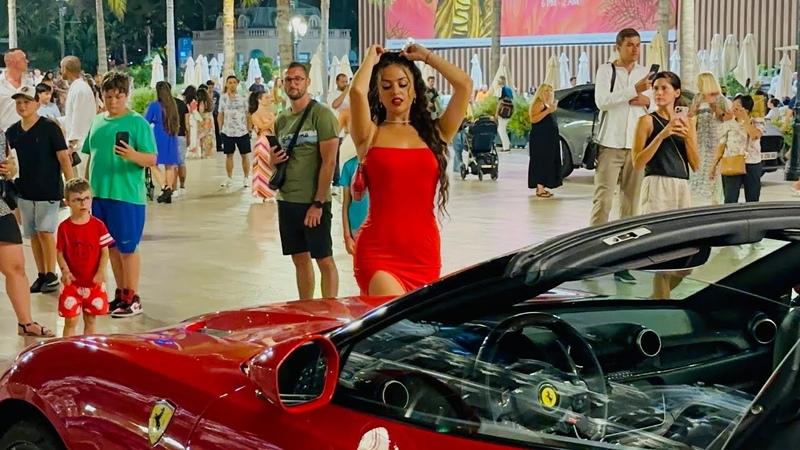 RED HOT GIRL SUPERCARS NIGHTLIFE CASINO SQUARE MONACO 2023, monaco, supercars,