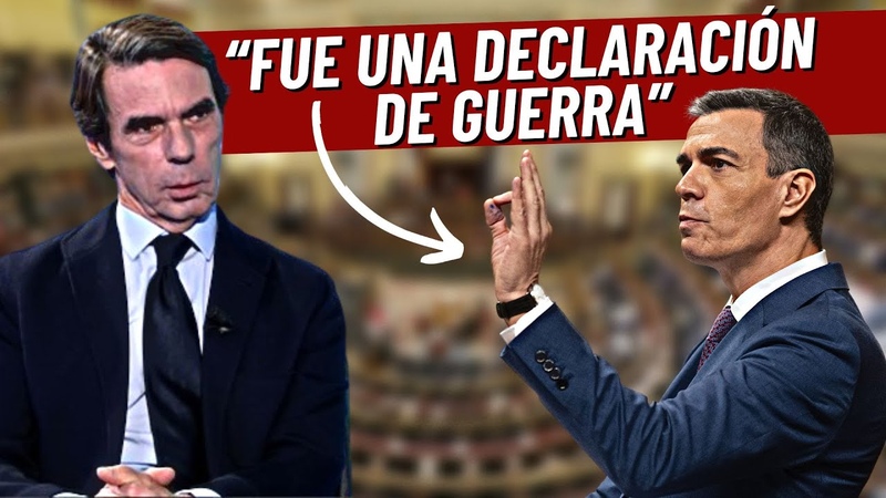 Brutal Aznar en 13 TV: El discurso de investidura de Pedro Sánchez es una declaración de