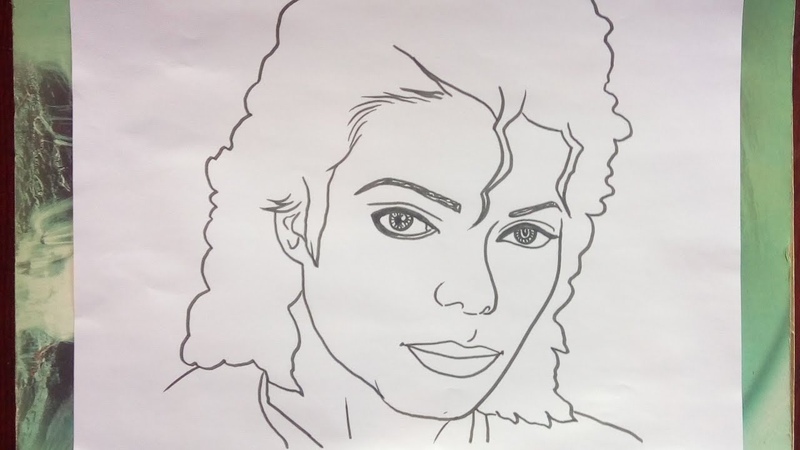 How to draw Michael Jackson step by step, , Easy Drawing of Michael Joseph