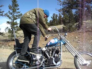 1947 harley knucklehead 60’s survivor