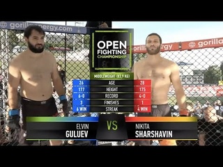 Никита Шаршавин VS Элвин Гулиев | OPEN FC 5 | FULL HD | 18+