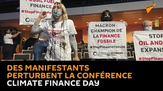 Des manifestants perturbent la conférence Climate Finance Day