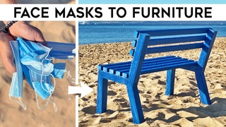 We Turned Waste PPE into a Recycled Plastic BENCH