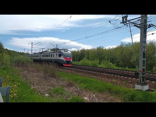 Электропоезд ЭП2Д-0116 ЦППК станция Яхрома