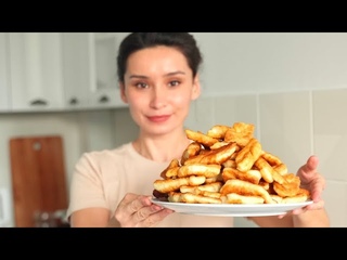 Вкуснятина к чаю за 20 минут на сковороде! Пышные вергуны.  Бюджетная вкусная выпечка на кефире