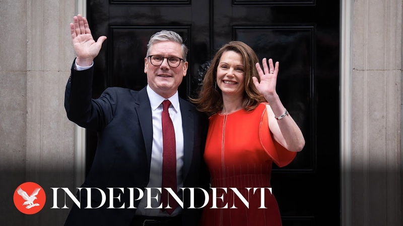 Live: View of 10 Downing Street after Keir Starmer makes first speech as prime