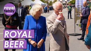 The King Sips ’Charles’ Beer in The Guernsey Sunshine