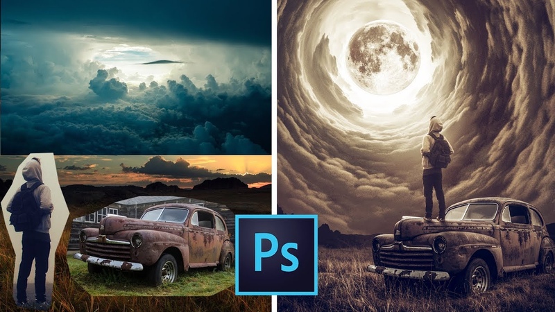 The Moon Portal Photoshop Manipulation Tutorial,