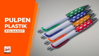 Souvenir Pulpen Plastik Bintik Polkadot review by
