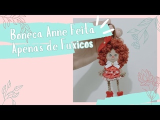 Como Fazer Um Chaveiro Boneca Anne Feita Apenas De Fuxico #chaveiro | Fácil de fazer para iniciantes