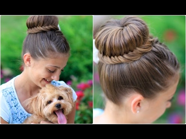 How to Create a Laced Fishtail Bun, Cute