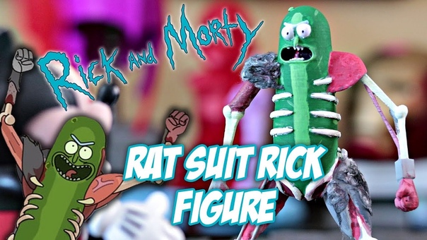 IM PICKLE RICK , Pickle Rick Rat Suit Figure, Rick and Morty Season 3, 3 D Printed Pickle