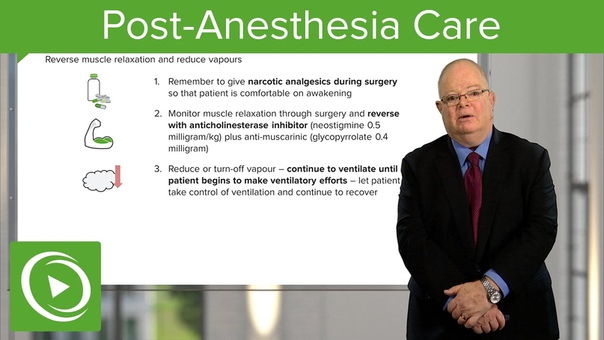 Post Anesthesia Care Anesthesiology, Medical Education