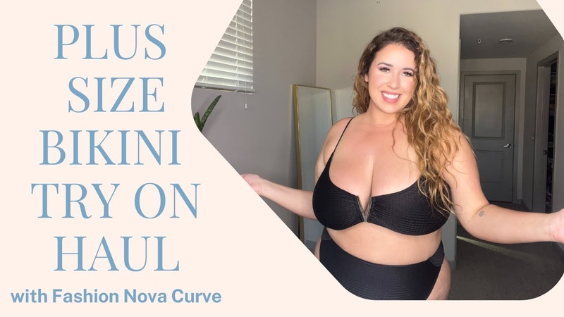 PLUS SIZE BIKINI TRY ON HAUL W, FASHION NOVA CURVE, Lauren