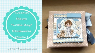 lbum beb Little boy de Stamperia. Parte 1
