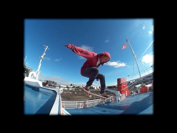 JENKEM Skateboarding a rusty boat in