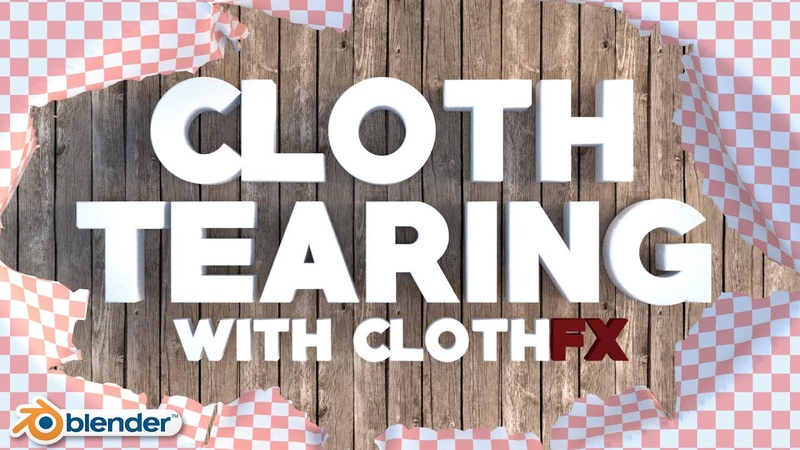 Cloth Tearing in Blender with Cloth FX