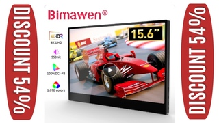 Bimawen 15.6 inch OLED 4K/1080p Touch Portable Monitor 1MS Gaming Monitor 100%DCI-P3 Laptop Screen